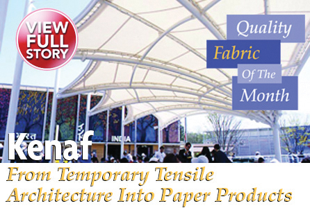 Quality Fabric Of The Month: Kenaf: From Temporary Tensile Architecture Into Paper Products